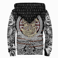 Viking Sherpa Hoodie - Fenrir Vikings Tattoo 3D RLT12 - Wonder Print Shop
