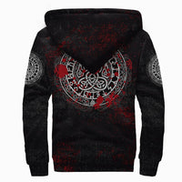Viking Sherpa Hoodie - Viking Bear Claws Blood Tattoo RLT12 - Wonder Print Shop