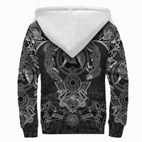 Viking Sherpa Hoodie - Fenrir and Skoll and Hati RLT12 - Wonder Print Shop
