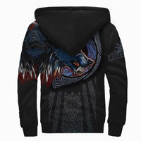 Viking Sherpa Hoodie - Viking Fenrir Wolf 3D RLT12 - Wonder Print Shop