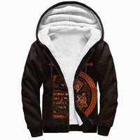 Viking Sherpa Hoodie - Fierce Wolf Totemic Animal RLT12 - Wonder Print Shop