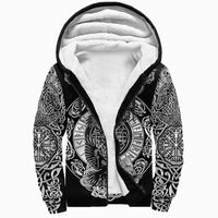 Viking Sherpa Hoodie Raven and Wolf RLT12 - Wonder Print Shop