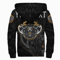(Custom) Viking Sherpa Hoodie - Viking Lion RLT12 - Wonder Print Shop