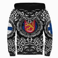 Viking Sherpa Hoodie - Finland Viking Pattern RLT12 - Wonder Print Shop