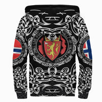Viking Sherpa Hoodie - Norway Viking Pattern RLT12 - Wonder Print Shop