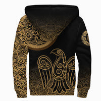 Viking Sherpa Hoodie - Triskele Raven Celtic RLT12 - Wonder Print Shop