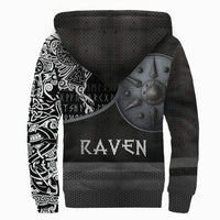(Custom) Viking Sherpa Hoodie Armor - Raven Tattoo RLT12 - Wonder Print Shop