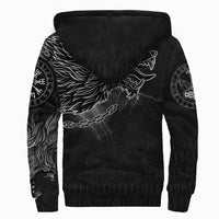 Viking Sherpa Hoodie - Fenrir Norse Wolf Thunderstorm RLT12 - Wonder Print Shop