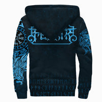 Viking Sherpa Hoodie, Fenrir Wolf RLT12 - Wonder Print Shop