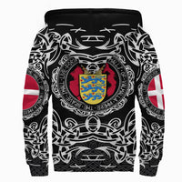 Viking Sherpa Hoodie - Denmark Viking Pattern RLT12 - Wonder Print Shop