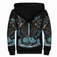 Viking Sherpa Hoodie - Isaz Rune RLT12 - Wonder Print Shop