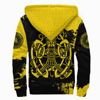 Viking Sherpa Hoodie, Loki Bound Triskele Rune Gold RLT12 - Wonder Print Shop