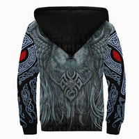 Viking Sherpa Hoodie, Spiral Wolf Spirit RLT12 - Wonder Print Shop