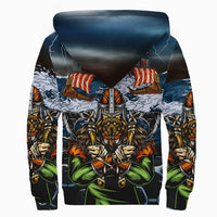 Viking Sherpa Hoodie 3D - Odin RLT12 - Wonder Print Shop