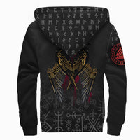 Viking Sherpa Hoodie Raven Of Odin RLT12 - Wonder Print Shop