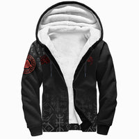 Viking Sherpa Hoodie Raven Of Odin RLT12 - Wonder Print Shop