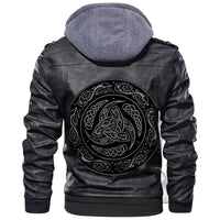 Viking Shield Triple Horn Leather Jacket RLT12 - Wonder Print Shop