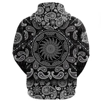 Viking Hoodie Shields with Bandana Paisley Style RLT12 - Wonder Print Shop