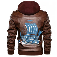 Viking Ship Leather Jacket RLT12 - Wonder Print Shop