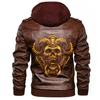 Viking Skull Angry Leather Jacket RLT12 - Wonder Print Shop