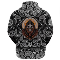 Viking Hoodie Skull Premium with Bandana Paisley Style RLT12 - Wonder Print Shop