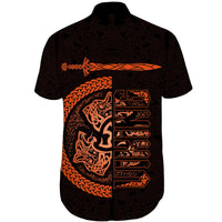 viking-shorts-sleeve-shirt-fierce-wolf-totemic-animal