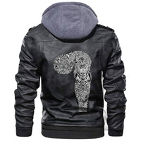 Viking Sleeve Tattoo Leather Jacket RLT12 - Wonder Print Shop