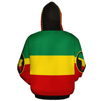 African Hoodie Sleeve African Zip Hoodie - Wonder Print Shop