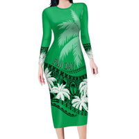 fiji-day-long-sleeves-bodycon-dress-flying-fijians-masi-kesa-style-green