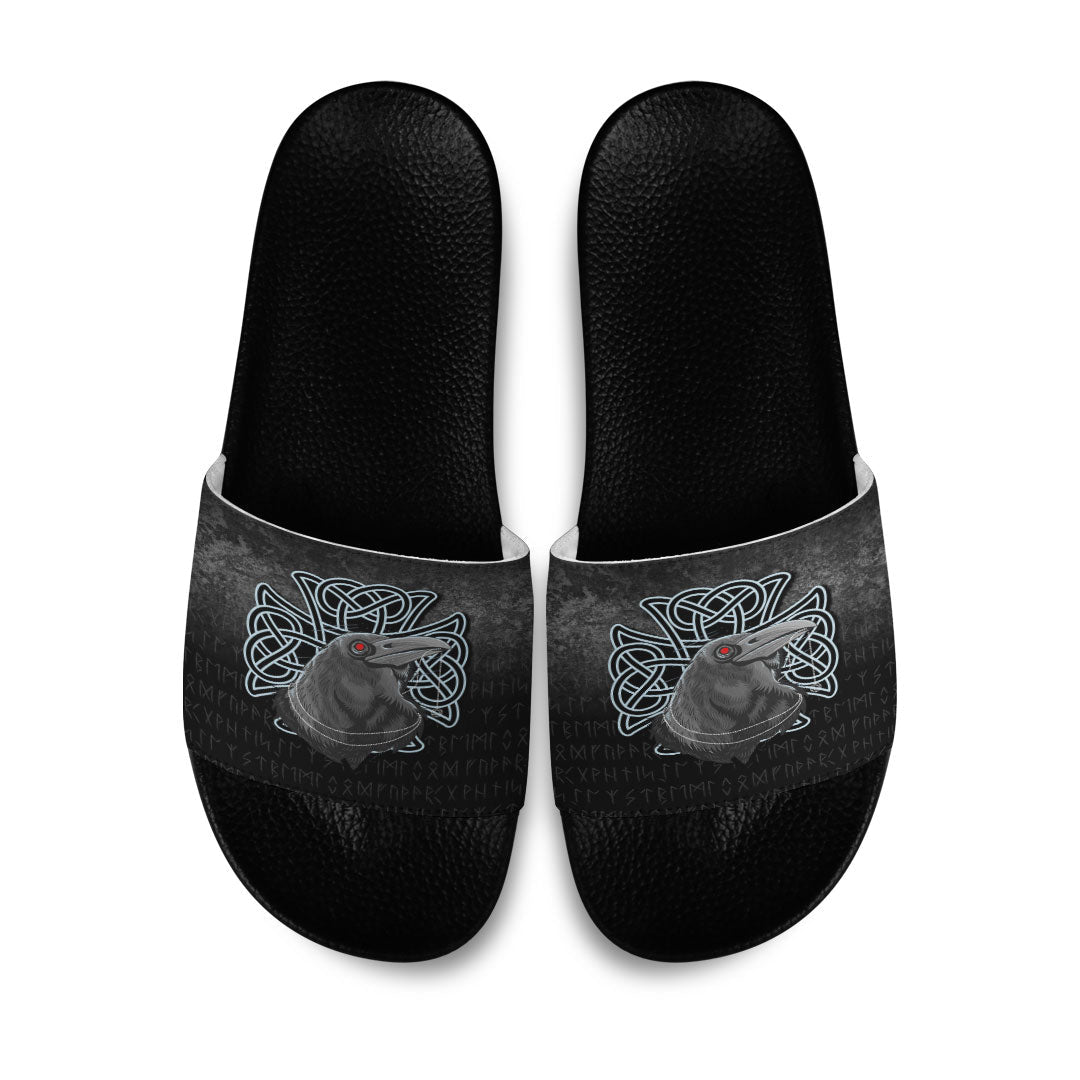 wonder-print-slide-sandals-raven-viking-warrior-norse-slide-sandals