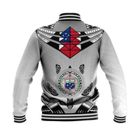 Samoa Black Saturday Baseball Jacket Visual Arts LT9 - Wonder Print Shop