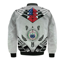 Samoa Black Saturday Bomber Jacket Visual Arts LT9 - Wonder Print Shop