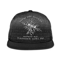 viking-snapback-hat-why-use-words-when-an-hammer-will-do-snapback-hat