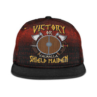 viking-snapback-hat-victory-or-valhalla-shield-maiden-snapback-hat