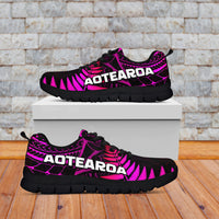 Aotearoa Fern Sneakers New Zealand Hei Tiki Purple Style LT13 - Wonder Print Shop