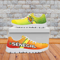 Senegal Sneakers Lion With Senegal Map Reggae Style - Wonder Print Shop