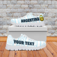 (Custom Personalised) Argentina Football 2022 Sneakers Vamos La Albiceleste - Wonder Print Shop