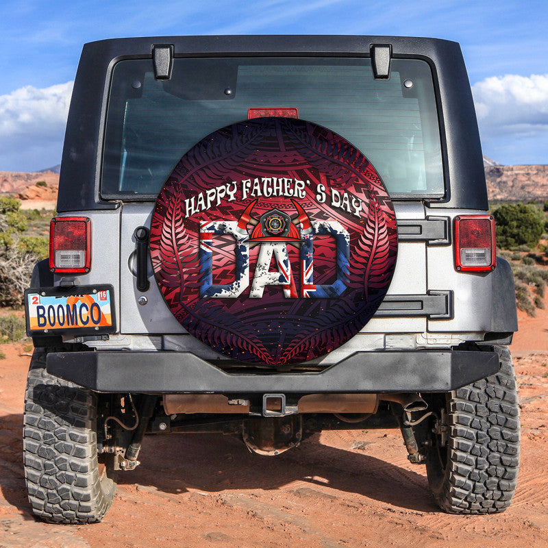 custom-personalised-fathers-day-new-zealand-firefighter-dad-spare-tire-cover-maori-pattern
