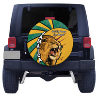 Jamaica Athletics Spare Tire Cover Jamaican Flag Mix Lion Sporty Style - Wonder Print Shop