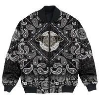 Viking Bomber Jacket Special Hati and Skoll with Bandana Paisley Style RLT12 - Wonder Print Shop