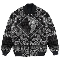 Viking Bomber Jacket Special Raven Tattoo with Bandana Paisley Style RLT12 - Wonder Print Shop