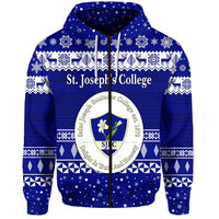 Custom St. Josephs College Christmas Zip Hoodie Simple Style LT8 - Wonder Print Shop