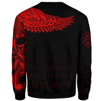 Viking Sweatshirt The Raven Of Odin Tattoo Style RLT12 - Wonder Print Shop