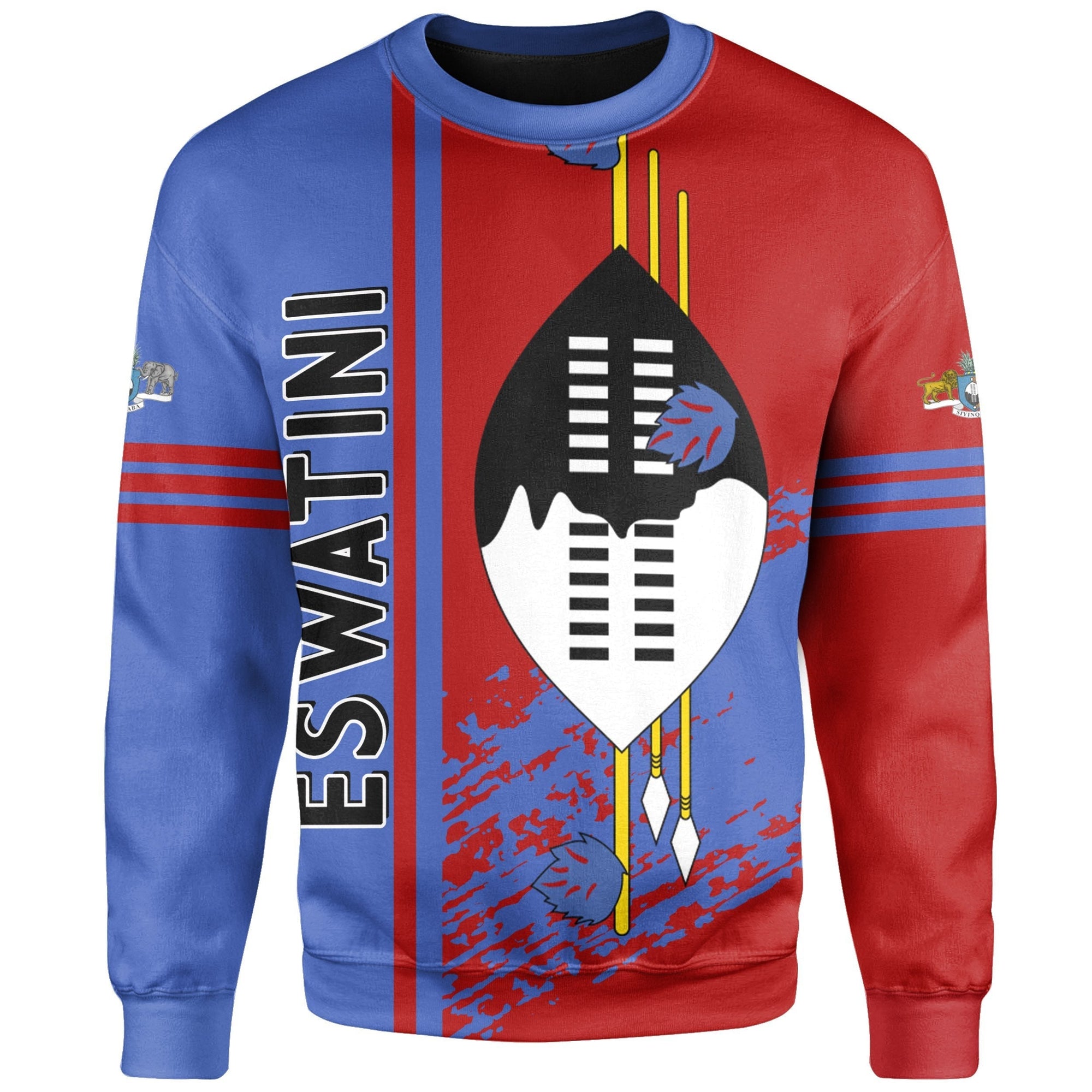 african-sweatshirt-eswatini-quarter-style-sweatshirt