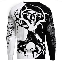 Viking Sweatshirt - Ying Yang Celtic Tree RLT12 - Wonder Print Shop