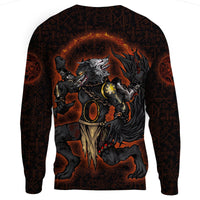 Viking Sweatshirt - Skoll and Hati Artstation RLT12 - Wonder Print Shop