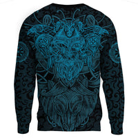 Viking Sweatshirt Odin With Raven RLT12 - Wonder Print Shop