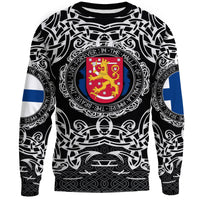 Viking Sweatshirt - Finland Viking Pattern RLT12 - Wonder Print Shop