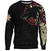Viking Sweatshirt - Norse Wolf RLT12 - Wonder Print Shop