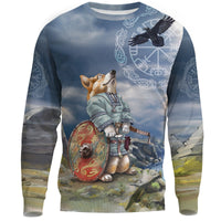 Viking Sweatshirt, Corgi RLT12 - Wonder Print Shop